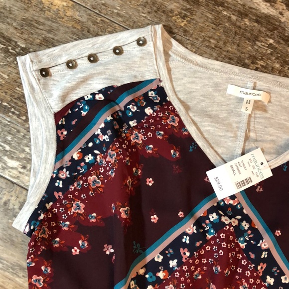 NWT Maurice’s Capped Sleeve Top - Picture 2 of 4